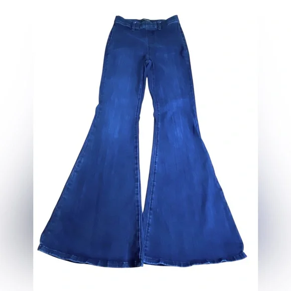 Judy Blue High Rise Pull On Super Flare Bellbottom Jeans Women’s Size 7 (28) - Picture 2 of 14